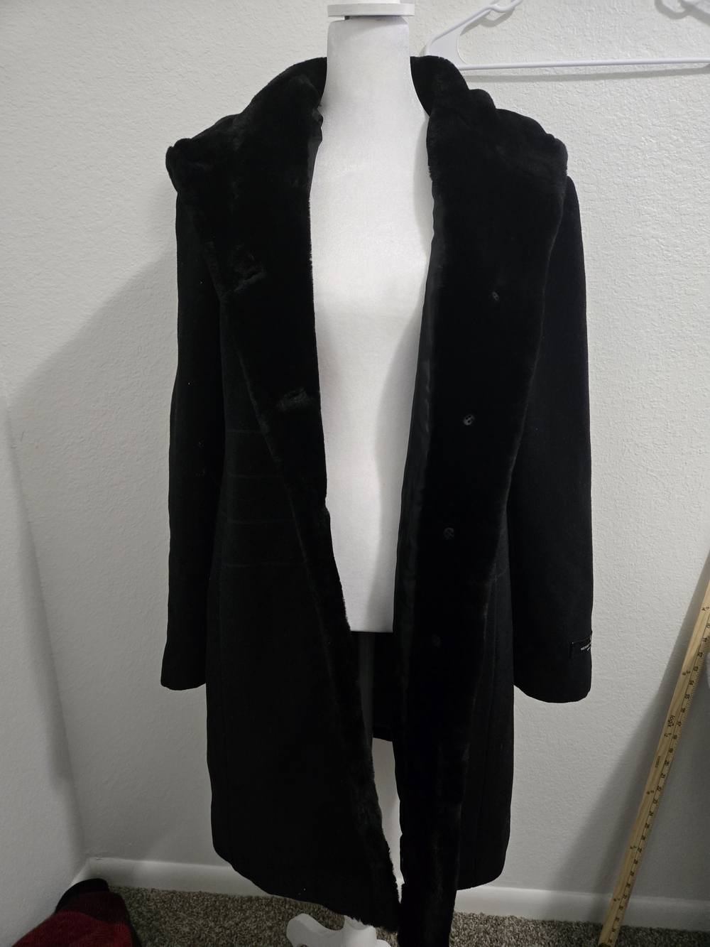 Collection By Gallery Plush-Collar Trench Coat for Women